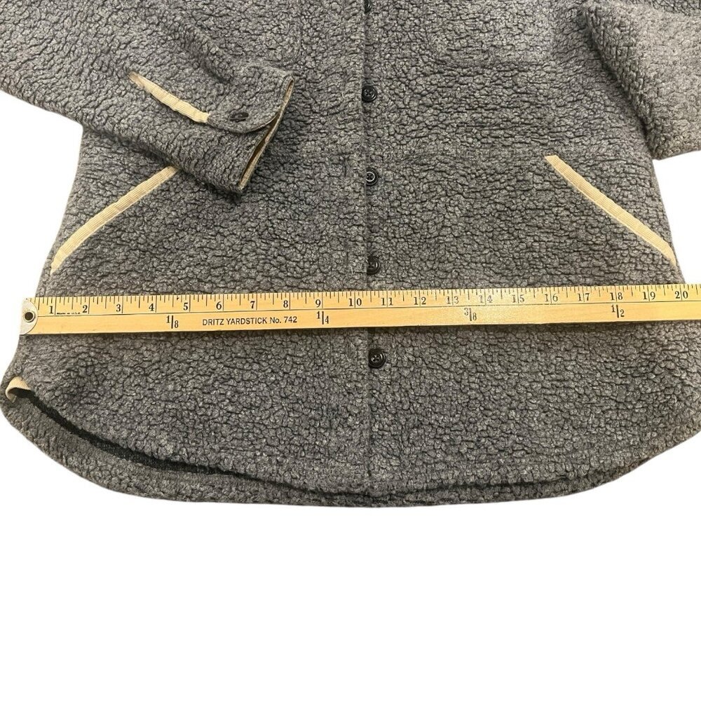 Toad & Co Boxcan Sherpa Overshirt Jacket Fuzzy Size Medium - Picture 7 of 8